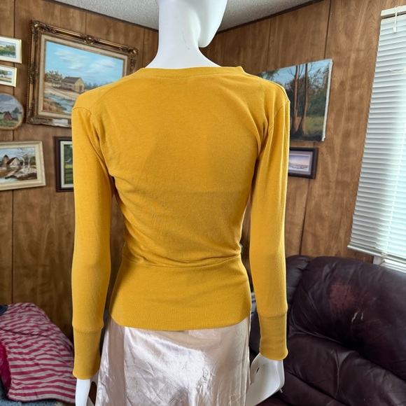 Yellow Button-Up Top - Picture 4 of 6